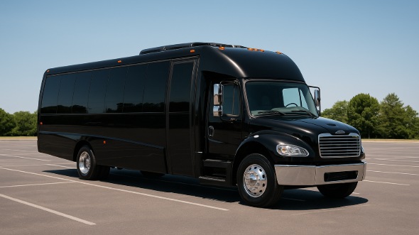 Exterior of Charter Bus Company Edmonds's 25 Passenger Mini bus in Edmonds