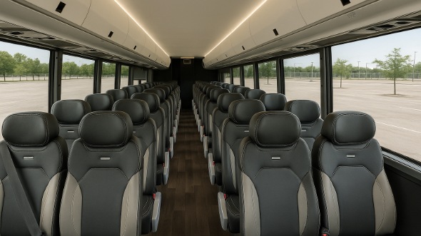 Interior of Charter Bus Company Edmonds's 25 Passenger Mini bus in Edmonds