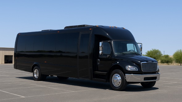 Exterior of Charter Bus Company Edmonds's 30 Passenger Minibus in Edmonds