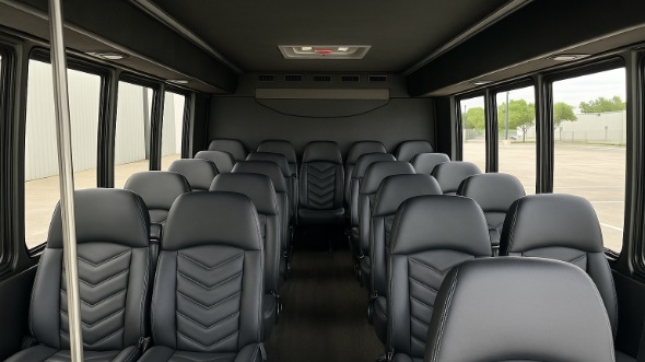 Interior of Charter Bus Company Edmonds's 30 Passenger Minibus in Edmonds
