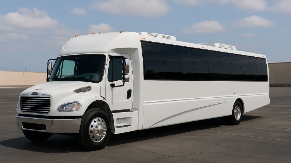 Exterior of Charter Bus Company Edmonds's 35 Passenger Minibus in Edmonds