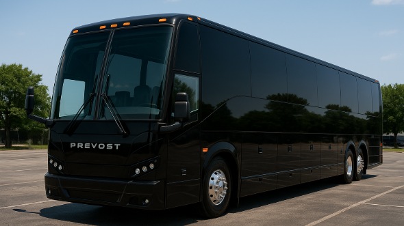 Exterior of Charter Bus Company Edmonds's 56 Passenger Charter Bus in Edmonds