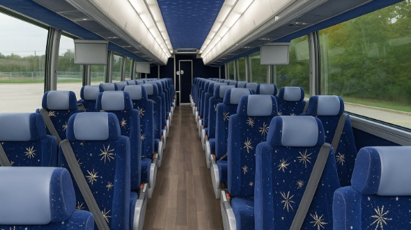 edmonds 54 passenger charter bus inside